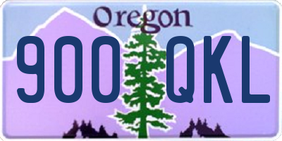 OR license plate 900QKL