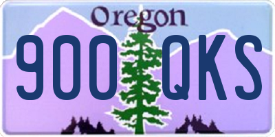 OR license plate 900QKS