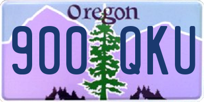 OR license plate 900QKU
