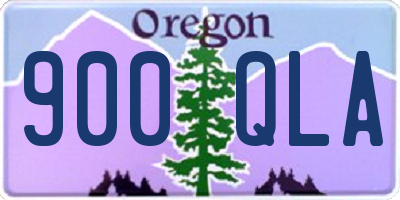 OR license plate 900QLA