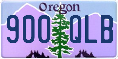 OR license plate 900QLB