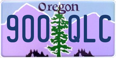 OR license plate 900QLC