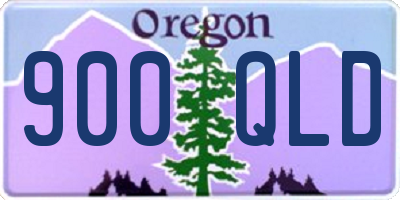 OR license plate 900QLD