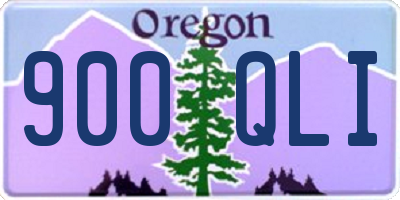 OR license plate 900QLI