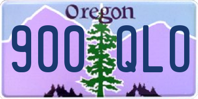 OR license plate 900QLO