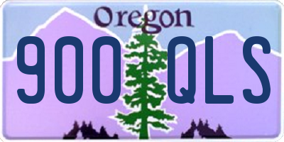 OR license plate 900QLS
