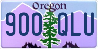 OR license plate 900QLU