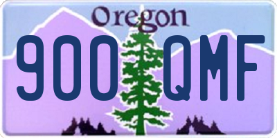 OR license plate 900QMF