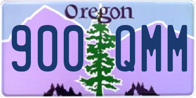 OR license plate 900QMM