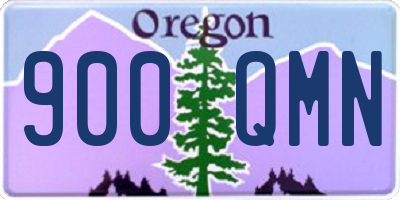 OR license plate 900QMN