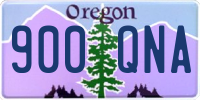 OR license plate 900QNA