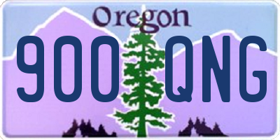 OR license plate 900QNG