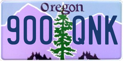 OR license plate 900QNK