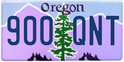 OR license plate 900QNT