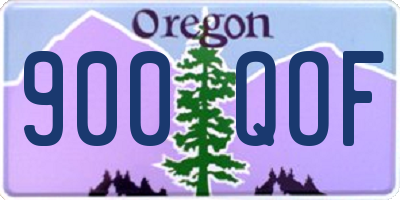 OR license plate 900QOF
