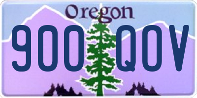 OR license plate 900QOV