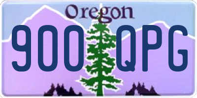 OR license plate 900QPG