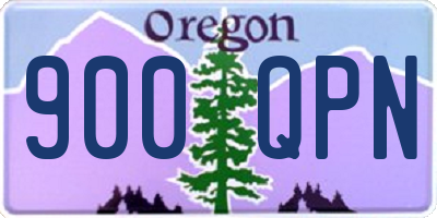 OR license plate 900QPN