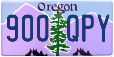 OR license plate 900QPY