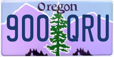 OR license plate 900QRU