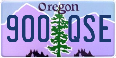 OR license plate 900QSE