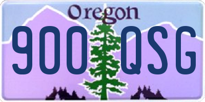 OR license plate 900QSG