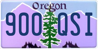 OR license plate 900QSI