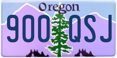 OR license plate 900QSJ