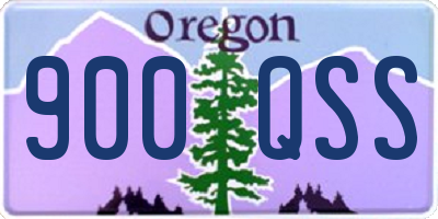 OR license plate 900QSS