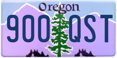 OR license plate 900QST