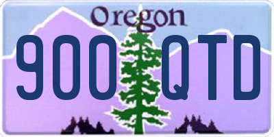 OR license plate 900QTD