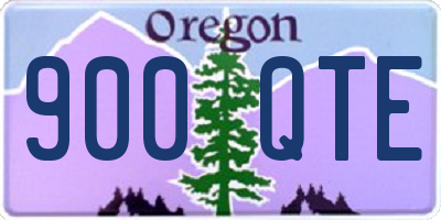 OR license plate 900QTE