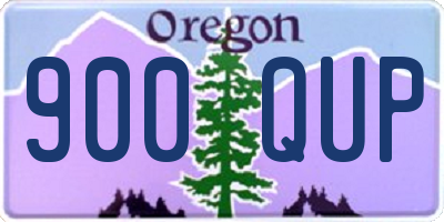 OR license plate 900QUP