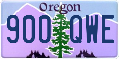 OR license plate 900QWE