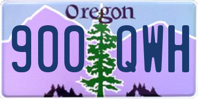 OR license plate 900QWH