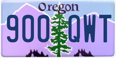 OR license plate 900QWT