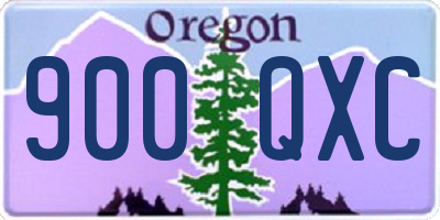 OR license plate 900QXC