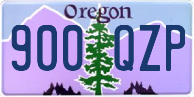 OR license plate 900QZP