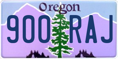 OR license plate 900RAJ