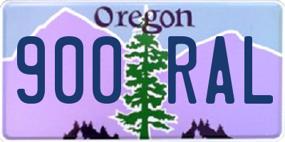OR license plate 900RAL