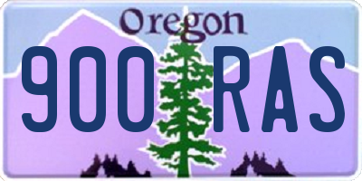 OR license plate 900RAS