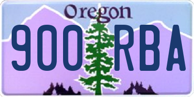 OR license plate 900RBA