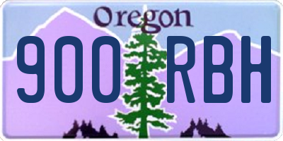 OR license plate 900RBH