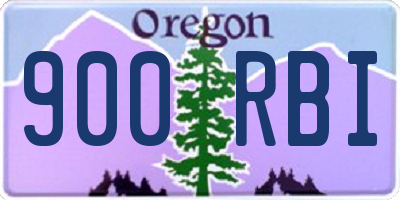 OR license plate 900RBI