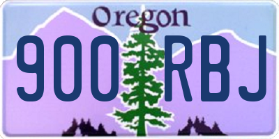 OR license plate 900RBJ