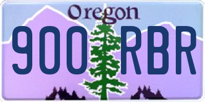 OR license plate 900RBR