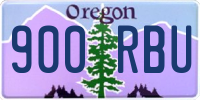 OR license plate 900RBU