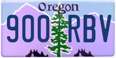 OR license plate 900RBV