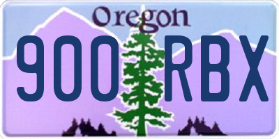 OR license plate 900RBX
