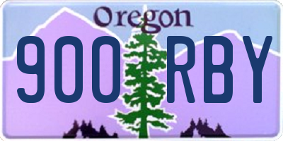 OR license plate 900RBY